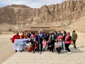 Empire Travel group tour at the Temple of Hatshepsut in Luxor